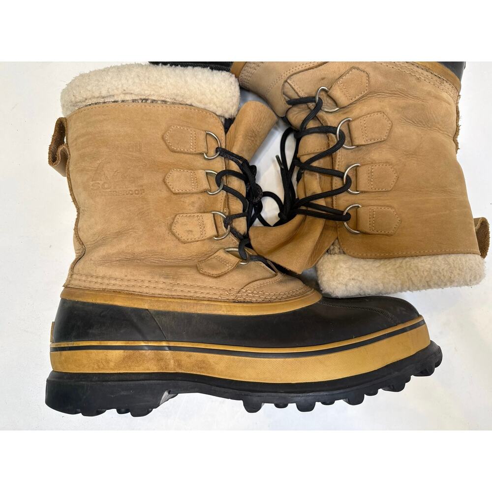 Sorel Waterproof Caribou II Men’s Winter Boots Sz 9 - Picture 2 of 9